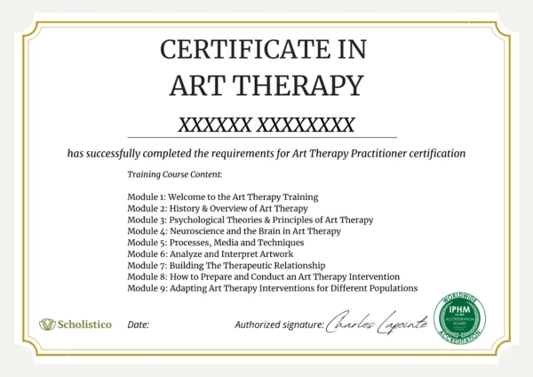 Official Printed Certificate