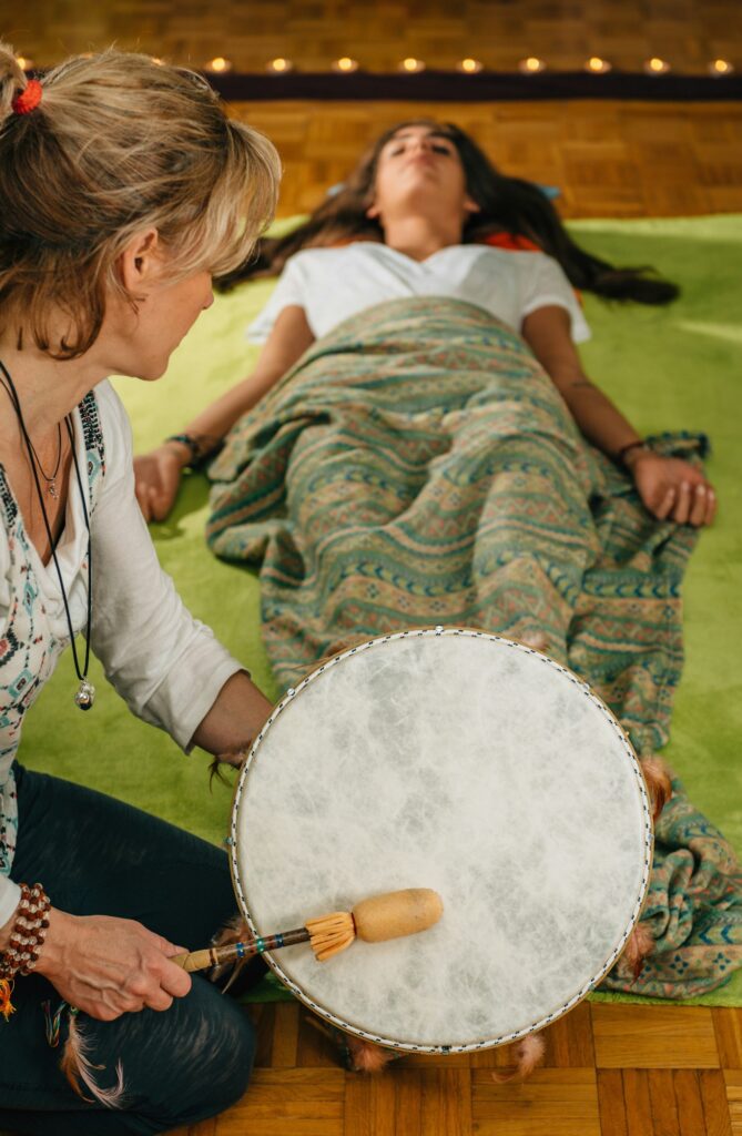 Indian drum in sound therapy