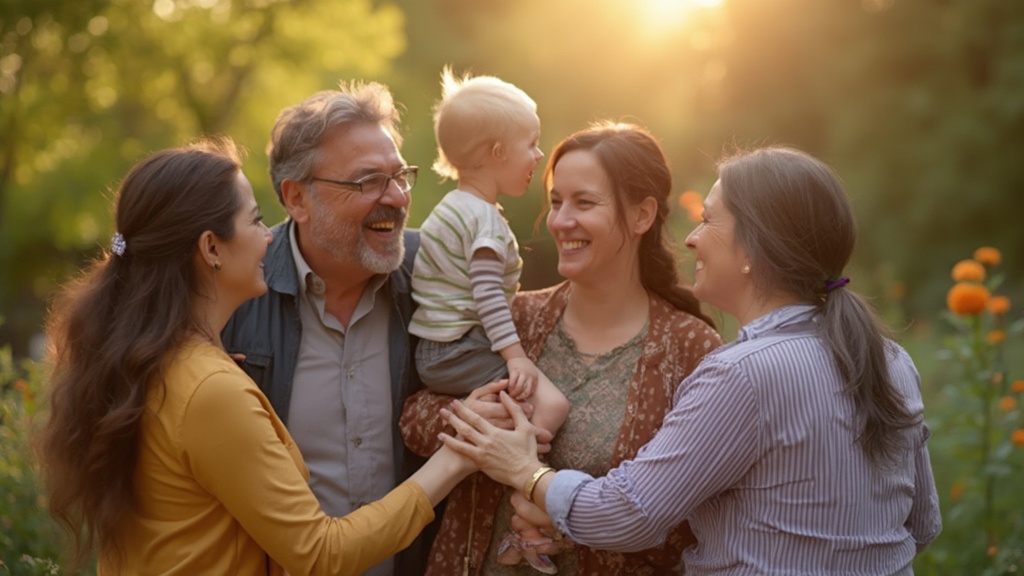 Diverse group of people connecting and supporting each other, symbolizing strong social connections